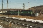 Three EMD's power a manifest east